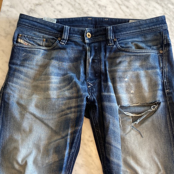 Diesel Viker regular straight fit, distressed men’s jean sz 32w 34Length - Picture 4 of 14